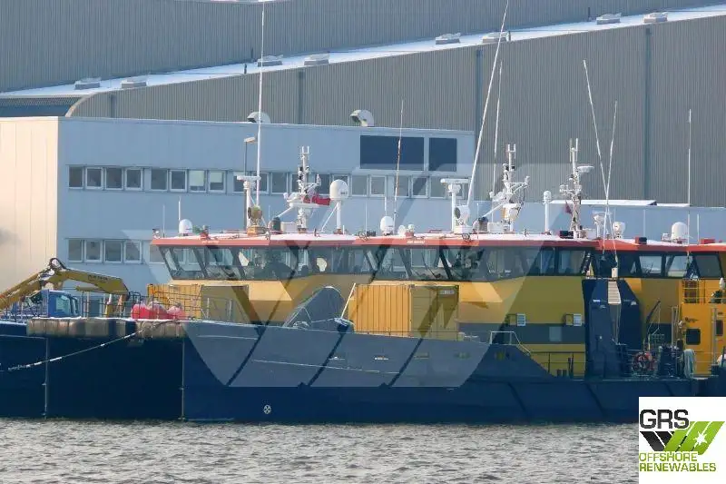 Servicefartyg för vindkraftsparker till salu