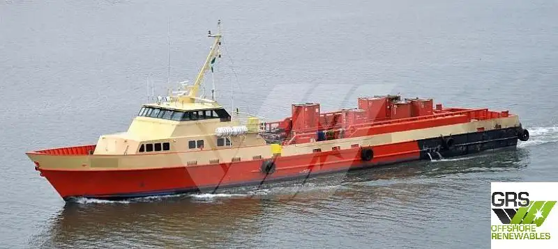 Servicefartyg för vindkraftsparker till salu
