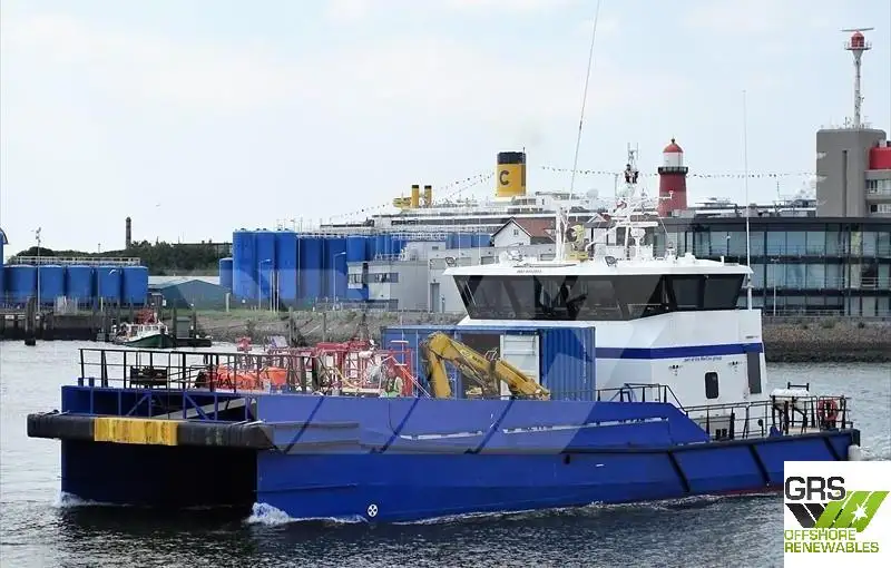 Servicefartyg för vindkraftsparker till salu