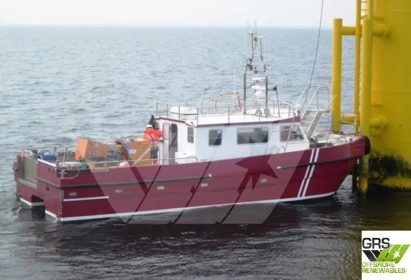 Servicefartyg för vindkraftsparker till salu