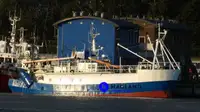 Fartyg för fiskbearbetning och leverans till salu