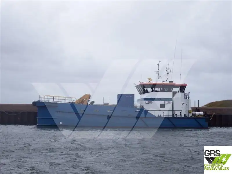 Servicefartyg för vindkraftsparker till salu