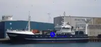 Fartyg för fiskbearbetning och leverans till salu