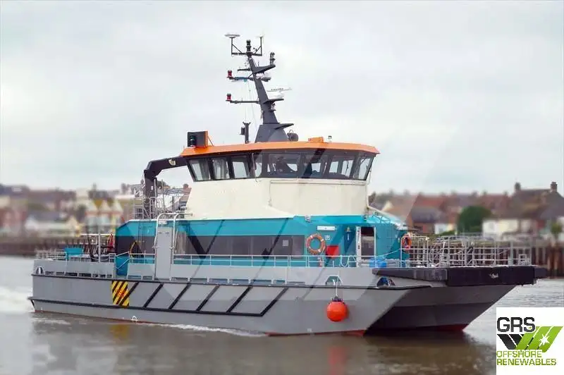 Servicefartyg för vindkraftsparker till salu