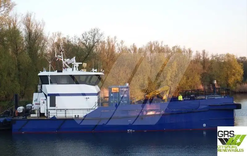 Servicefartyg för vindkraftsparker till salu