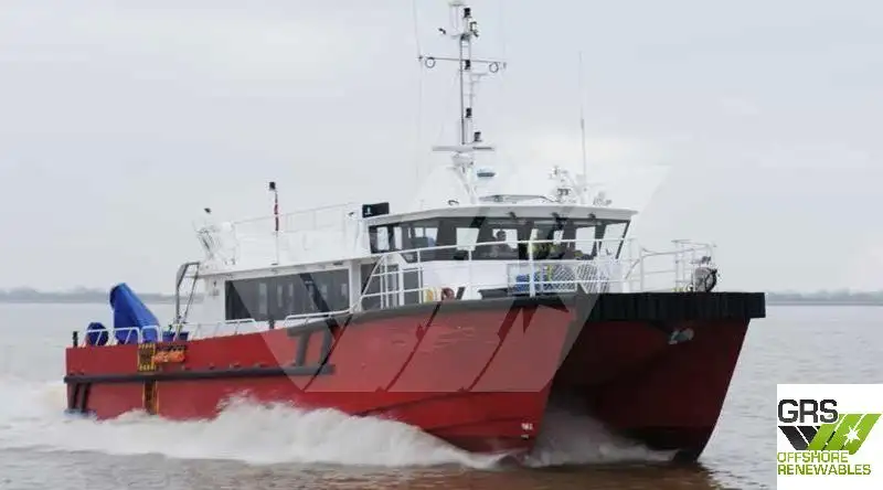 Servicefartyg för vindkraftsparker till salu