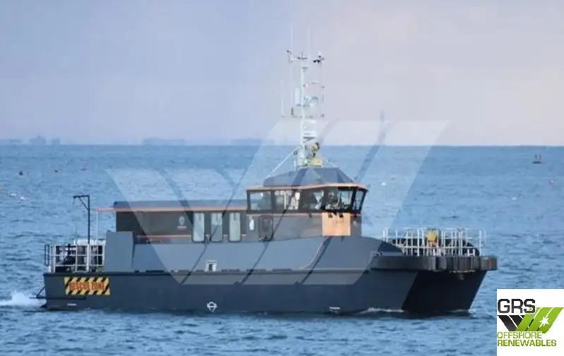 Servicefartyg för vindkraftsparker till salu