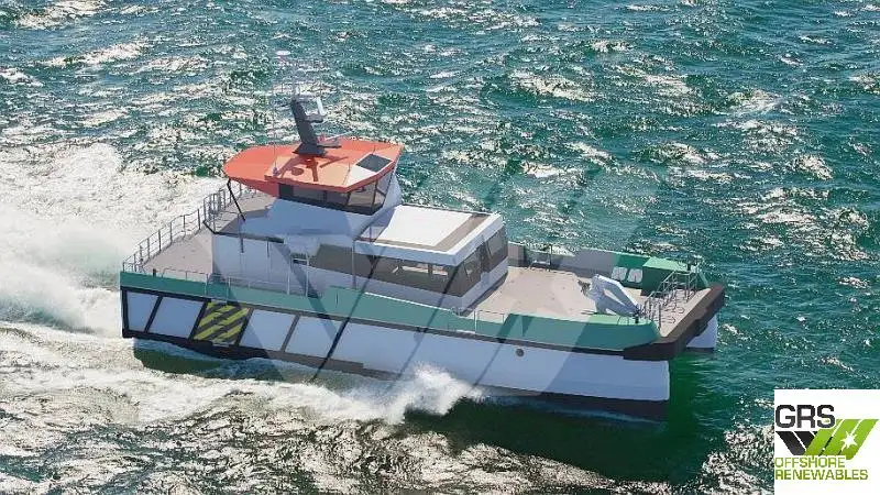 Servicefartyg för vindkraftsparker till salu