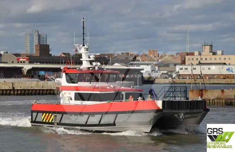 Servicefartyg för vindkraftsparker till salu