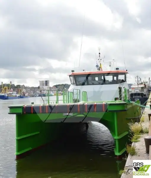 Servicefartyg för vindkraftsparker till salu