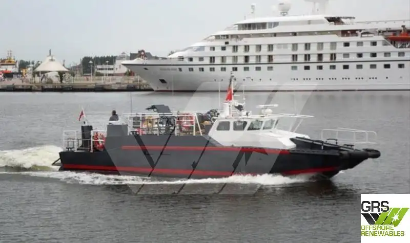 Servicefartyg för vindkraftsparker till salu