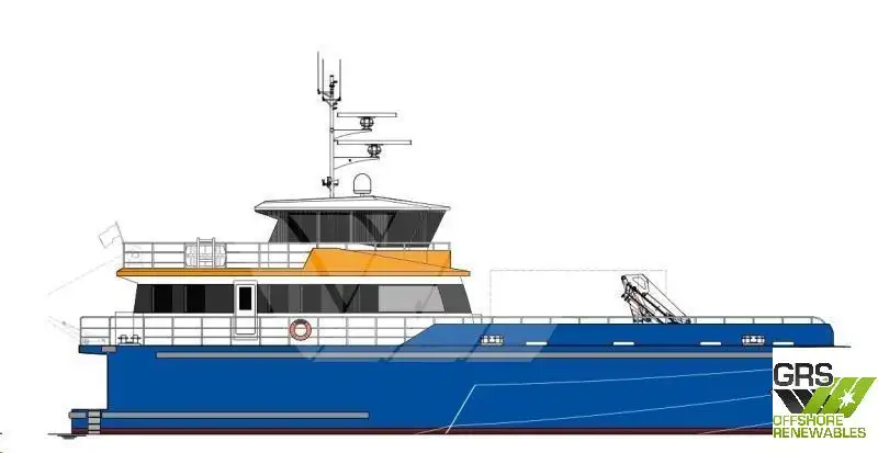 Servicefartyg för vindkraftsparker till salu