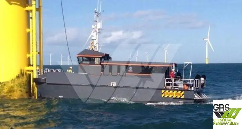 Servicefartyg för vindkraftsparker till salu