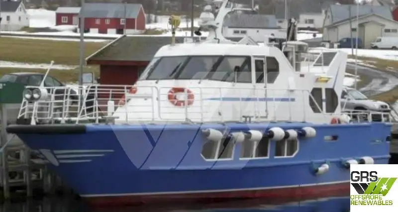 Servicefartyg för vindkraftsparker till salu