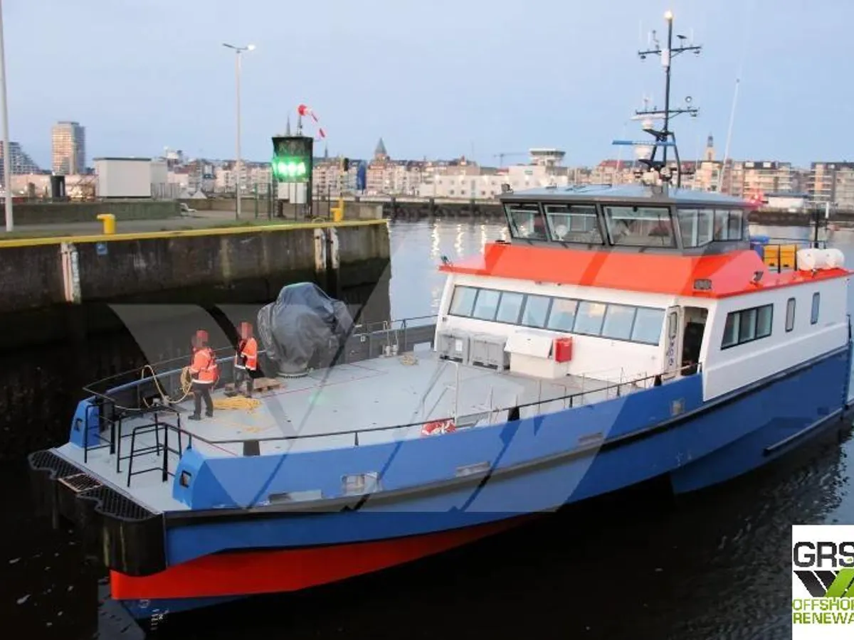 Servicefartyg för vindkraftsparker till salu