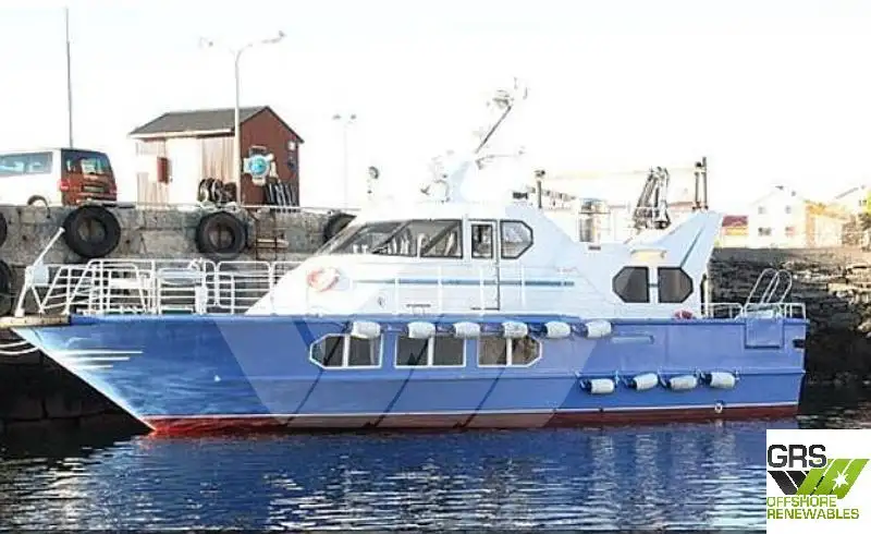Servicefartyg för vindkraftsparker till salu