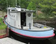 Bogserbåt till salu