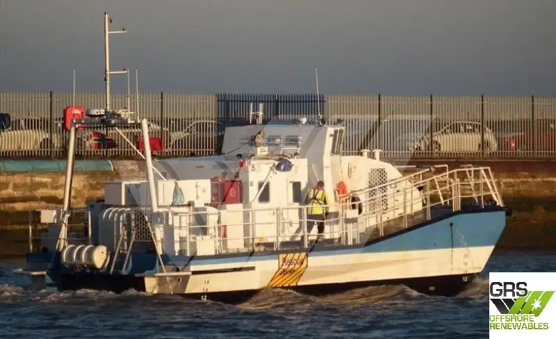 Servicefartyg för vindkraftsparker till salu