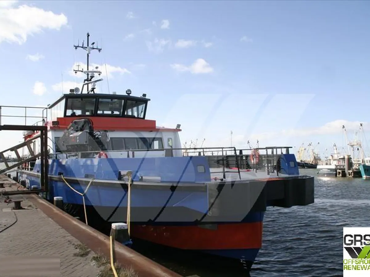 Servicefartyg för vindkraftsparker till salu