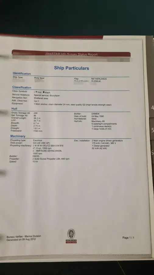 Försörjningsfartyg till salu