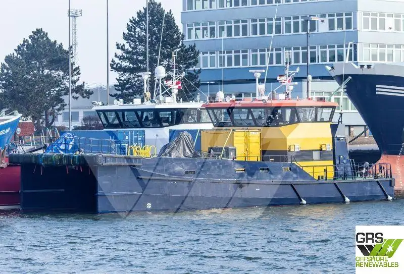 Servicefartyg för vindkraftsparker till salu
