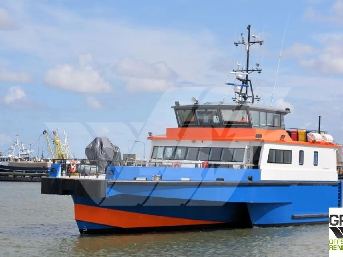 Servicefartyg för vindkraftsparker till salu