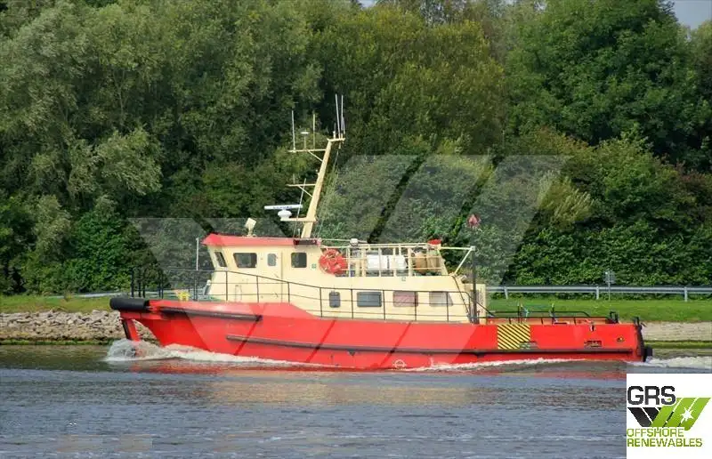 Servicefartyg för vindkraftsparker till salu