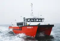Servicefartyg för vindkraftsparker till salu