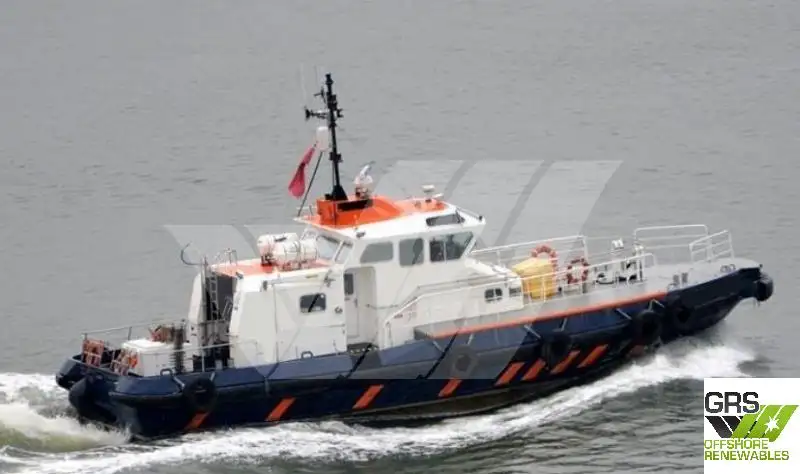 Servicefartyg för vindkraftsparker till salu