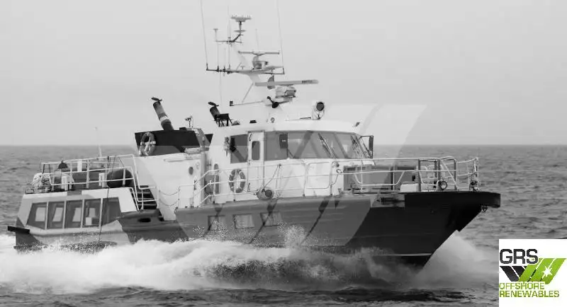 Servicefartyg för vindkraftsparker till salu